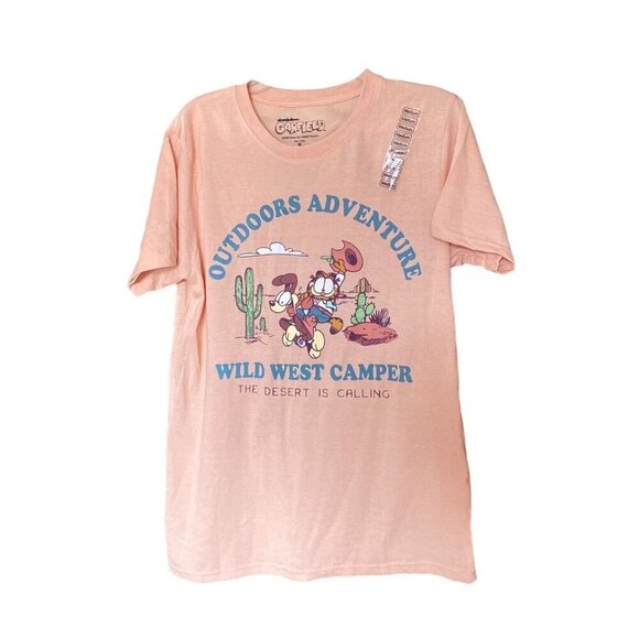Outdoors Adventures Garfield cowboy western Arizona pink T-shirt women Medium - Picture 3 of 6